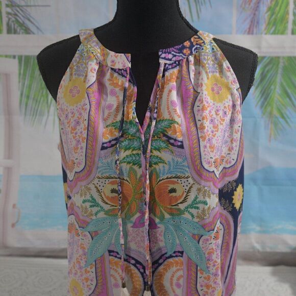 Rose & Olive Boho Colorful Size Small Top - Picture 4 of 5